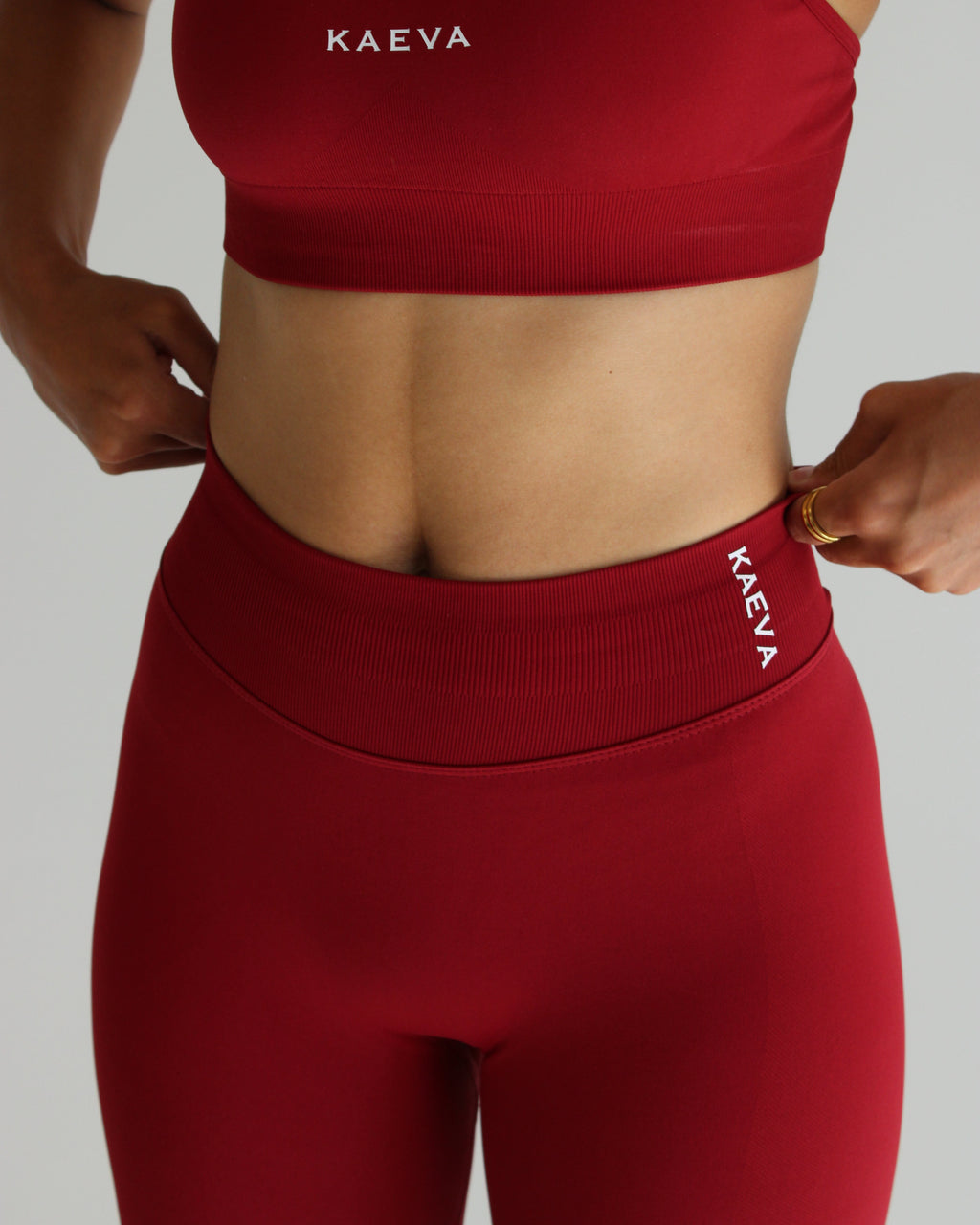 Scrunch Leggings - Wine Red