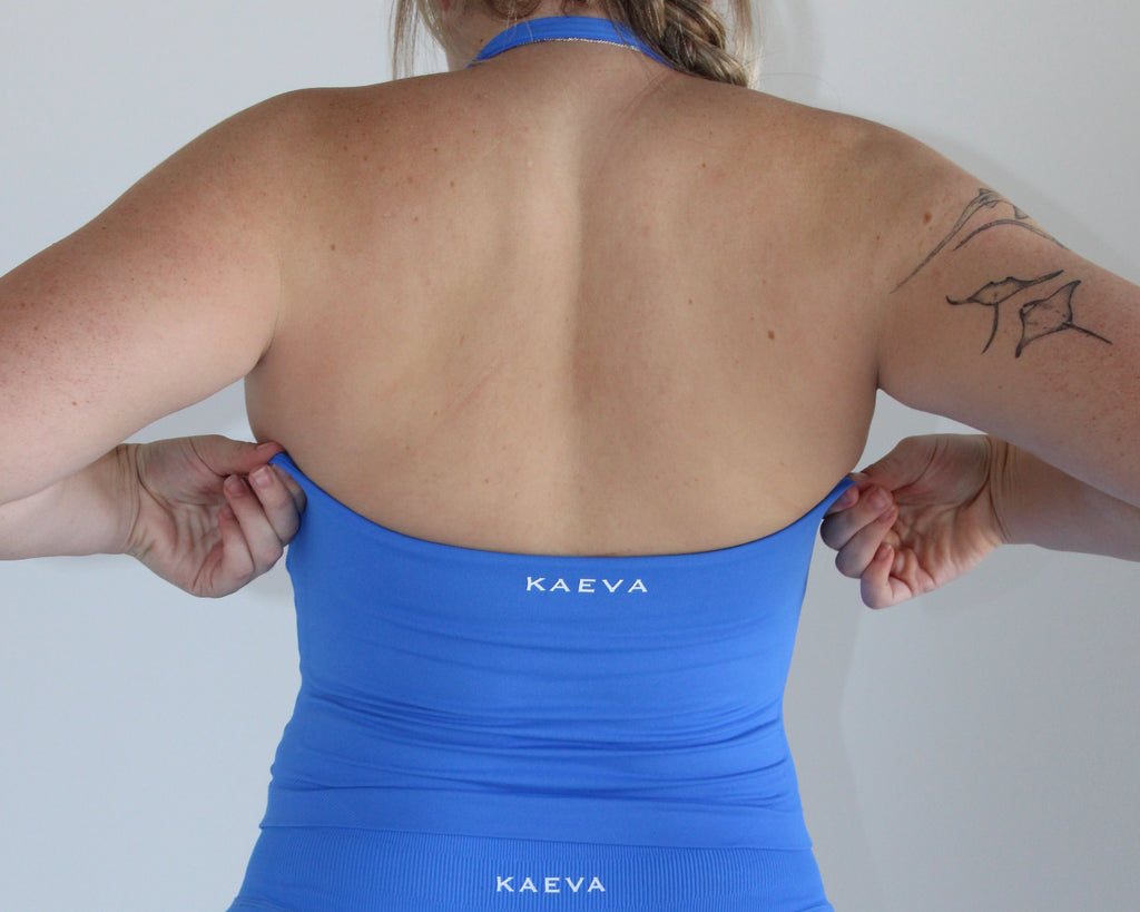 Sculpt Halter Tank - Royal Blue