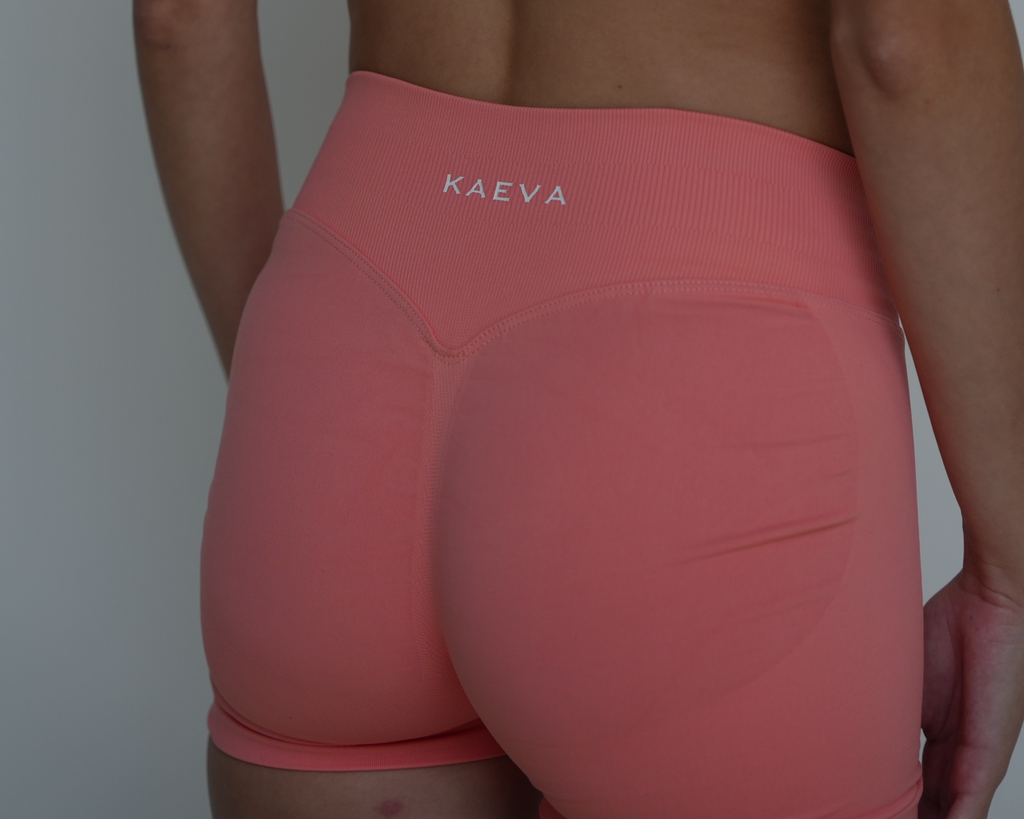 Scrunch Shorts - Coral