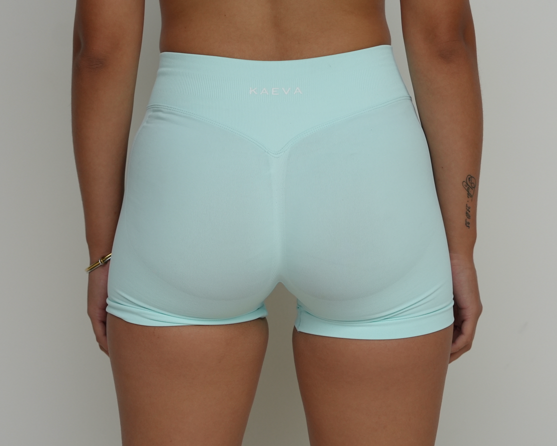 Scrunch Shorts - Ice Blue