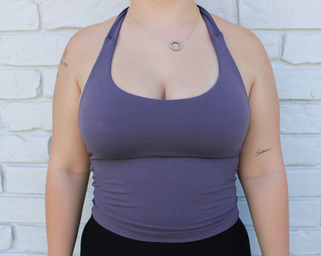 Sculpt Halter Tank - Truffle