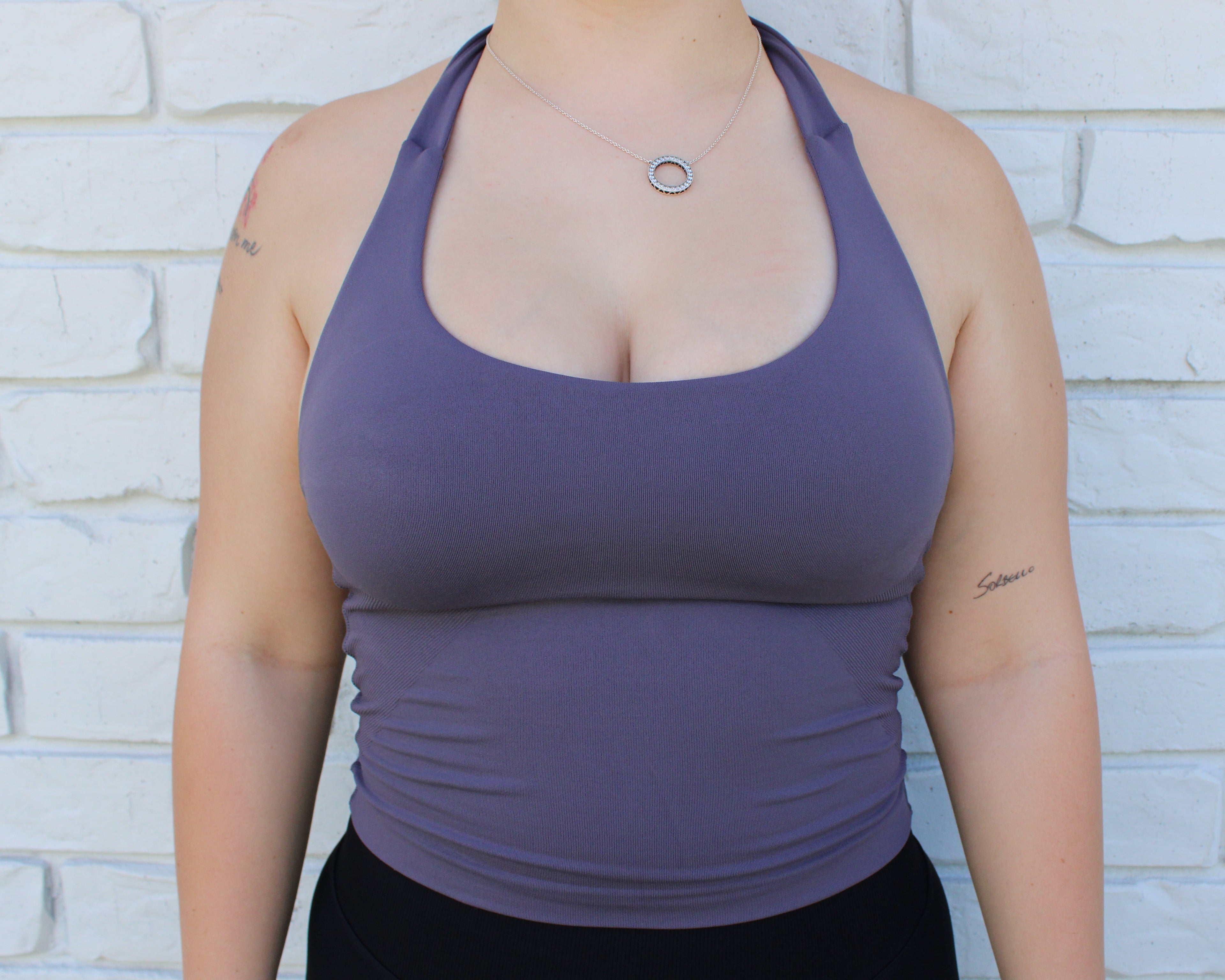 Sculpt Halter Tank - Truffle