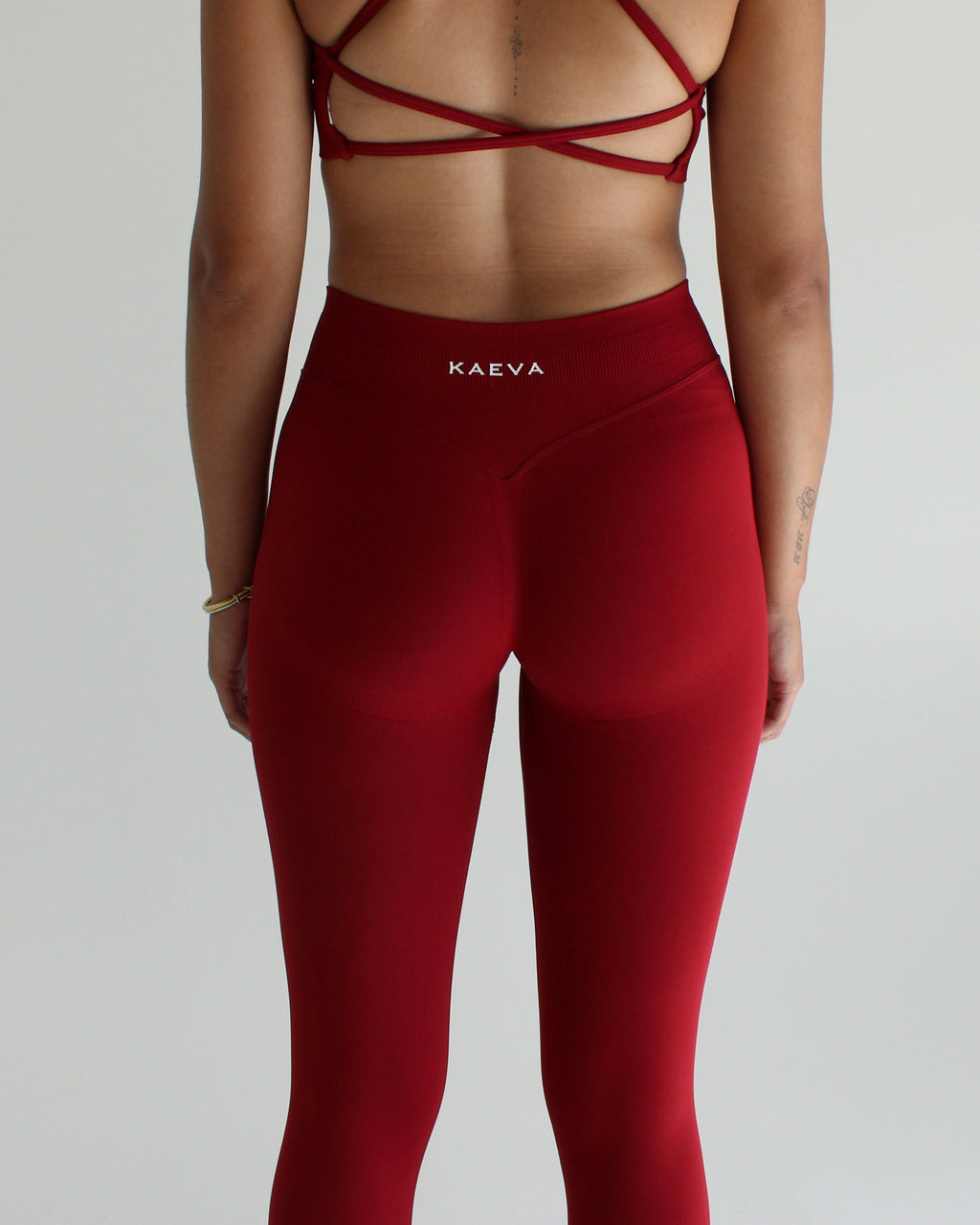 Scrunch Leggings - Wine Red