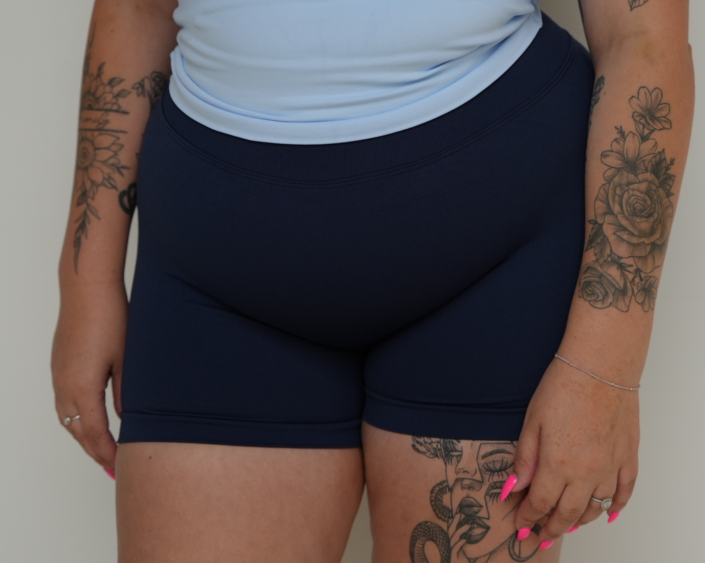 Scrunch Shorts - Midnight Blue