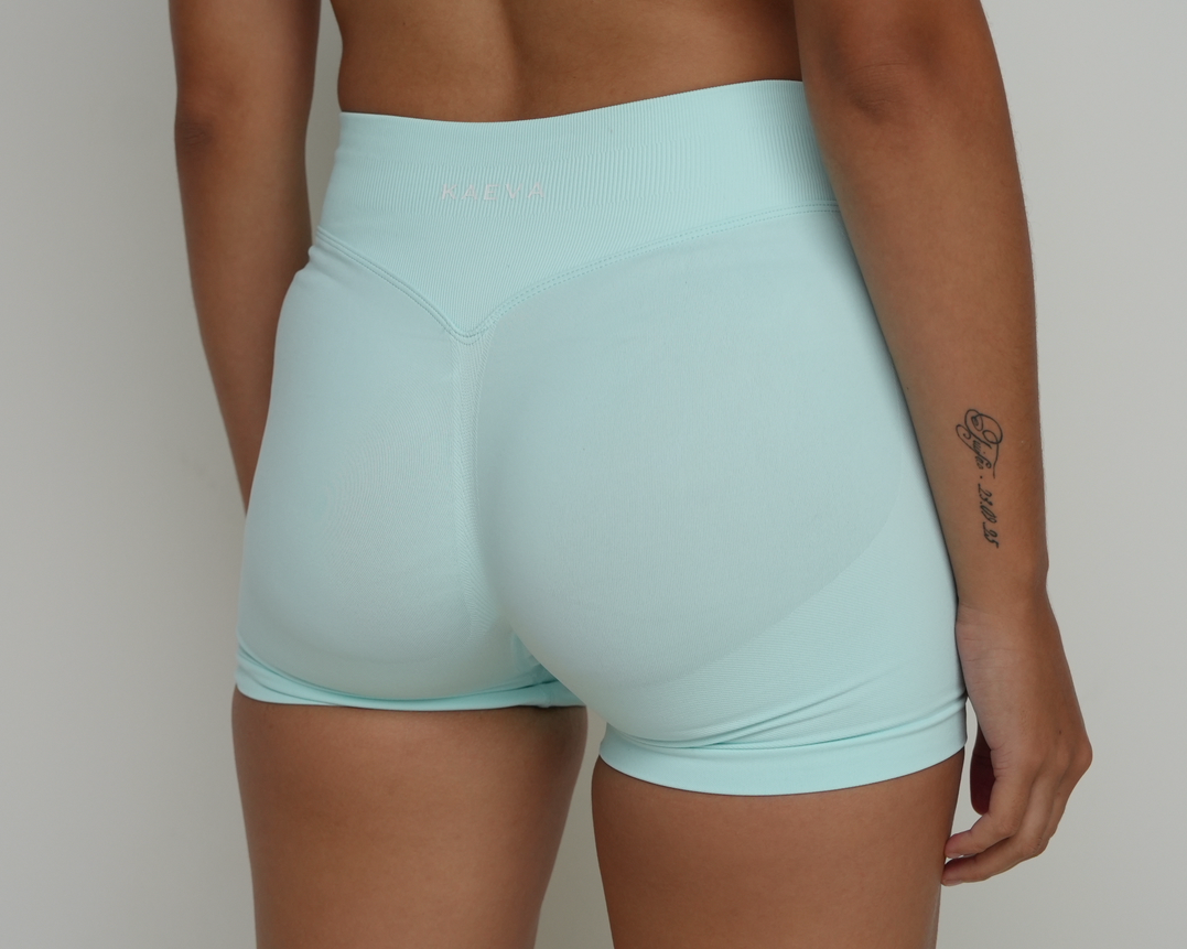Scrunch Shorts - Ice Blue