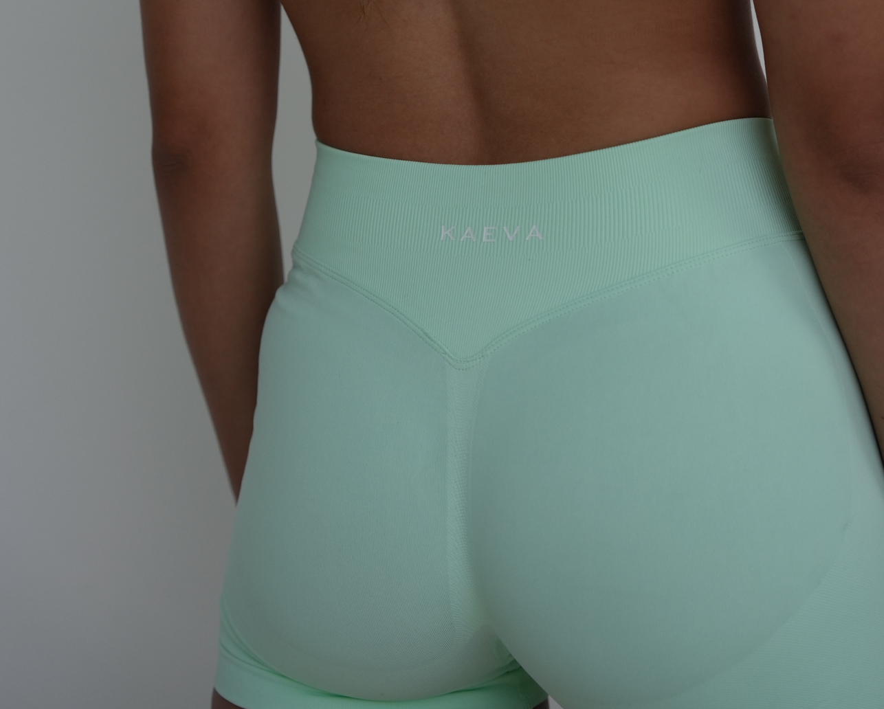Scrunch Shorts - Mint Green
