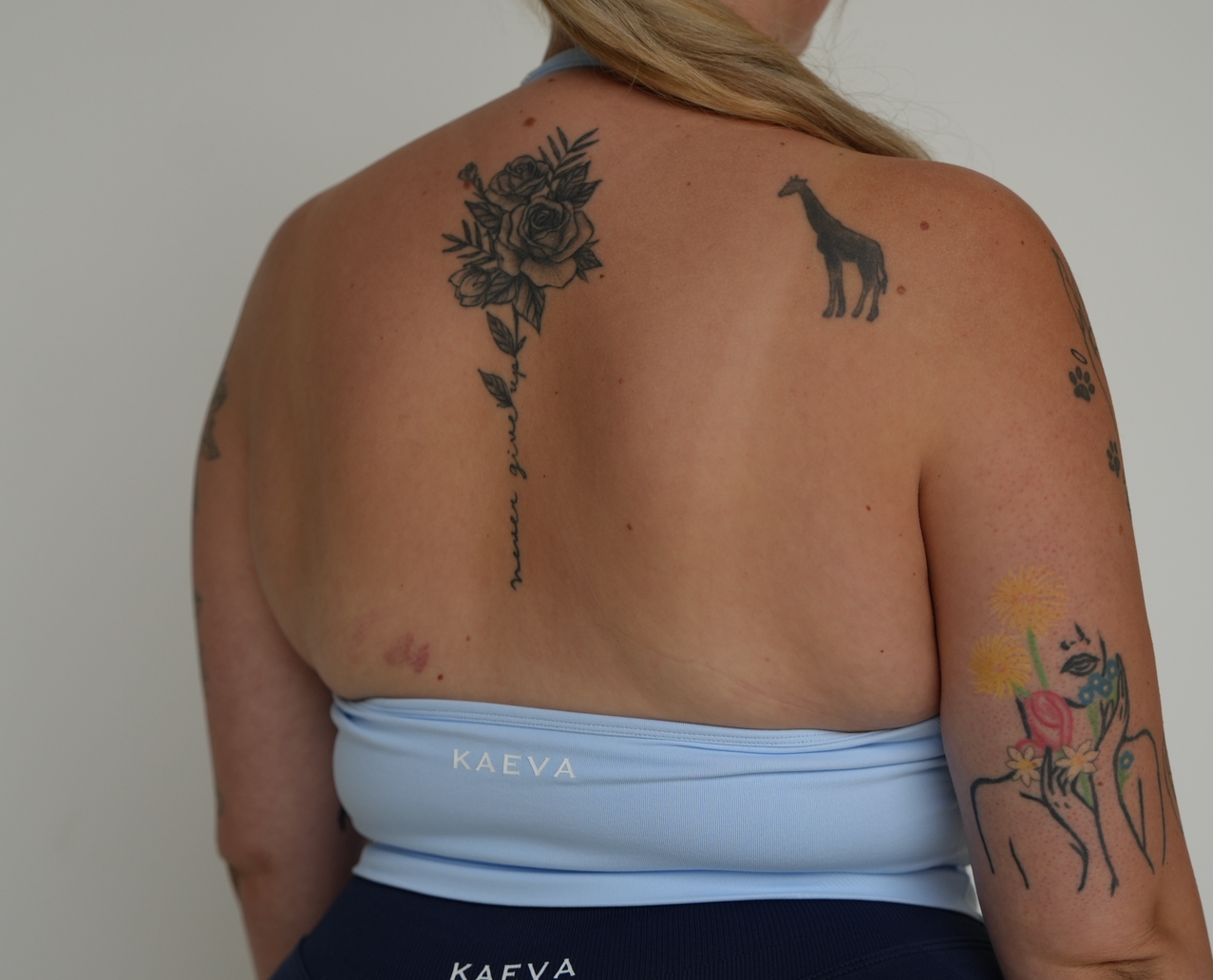 Sculpt Halter Tank - Cornflower